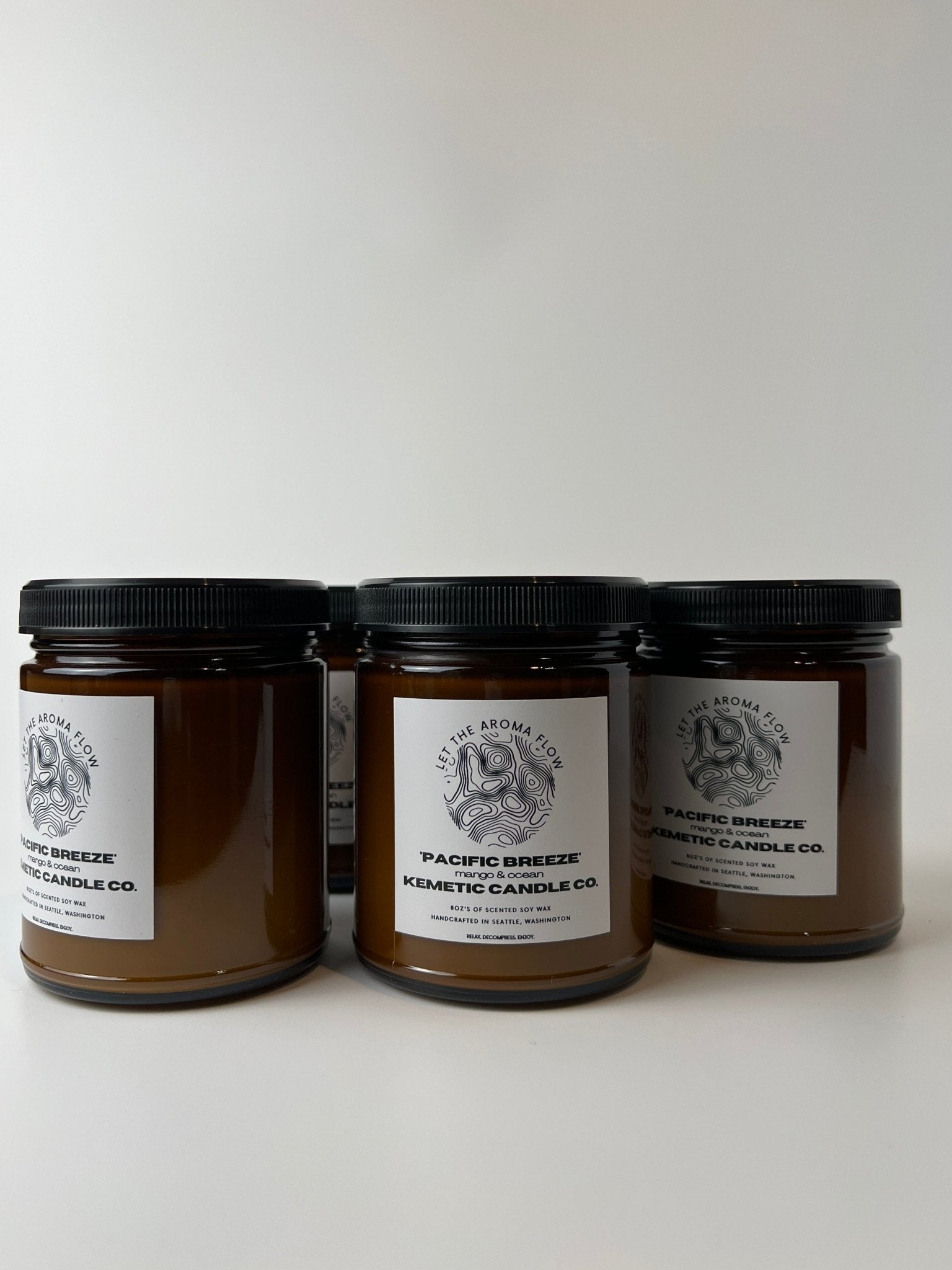 Pacific Breeze 8 oz Candles by Kemetic Candle Co. | Relax & Decompress