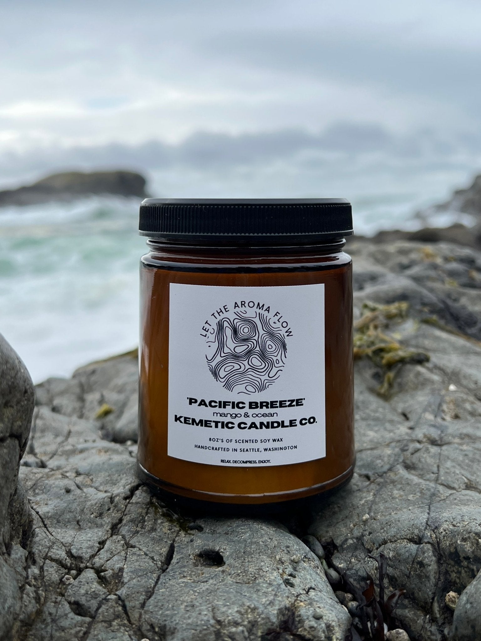 'Pacific Breeze' 8 oz - Kemetic Candle Co. Official Store